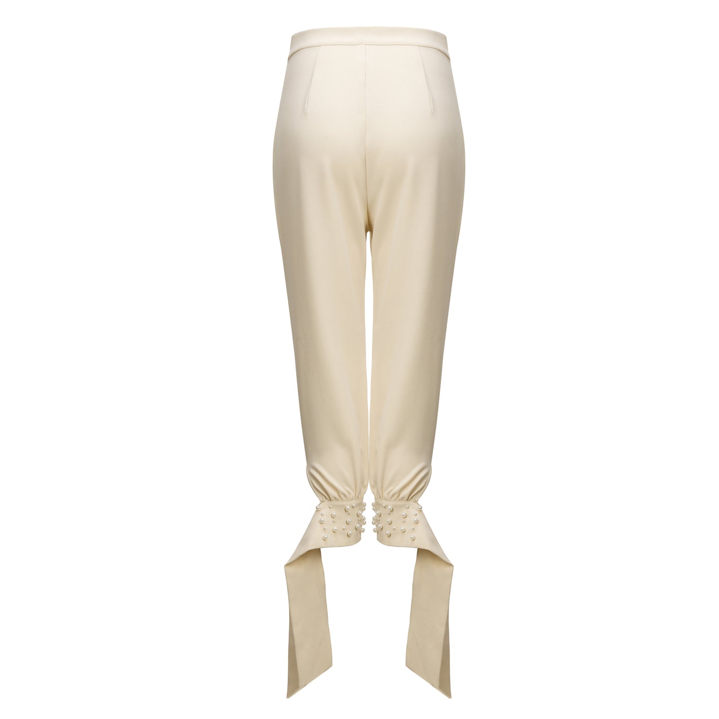 The Ultra Slim-Fit Rani Pearl Trousers - Nude