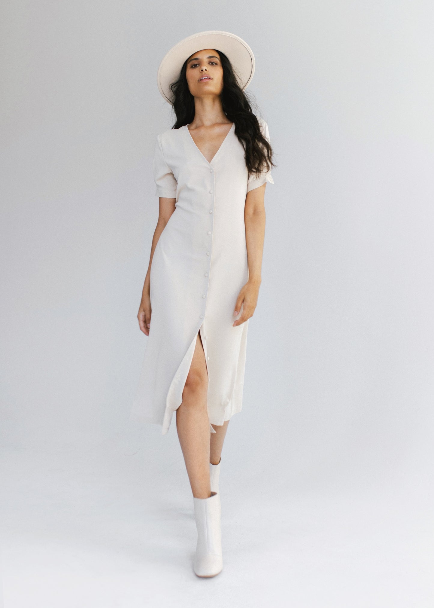 The Positano Dress - Nude Sand