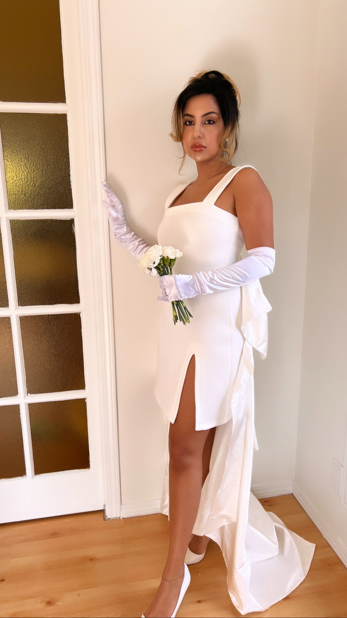 Detachable Satin Wedding Dress Bridal Bow