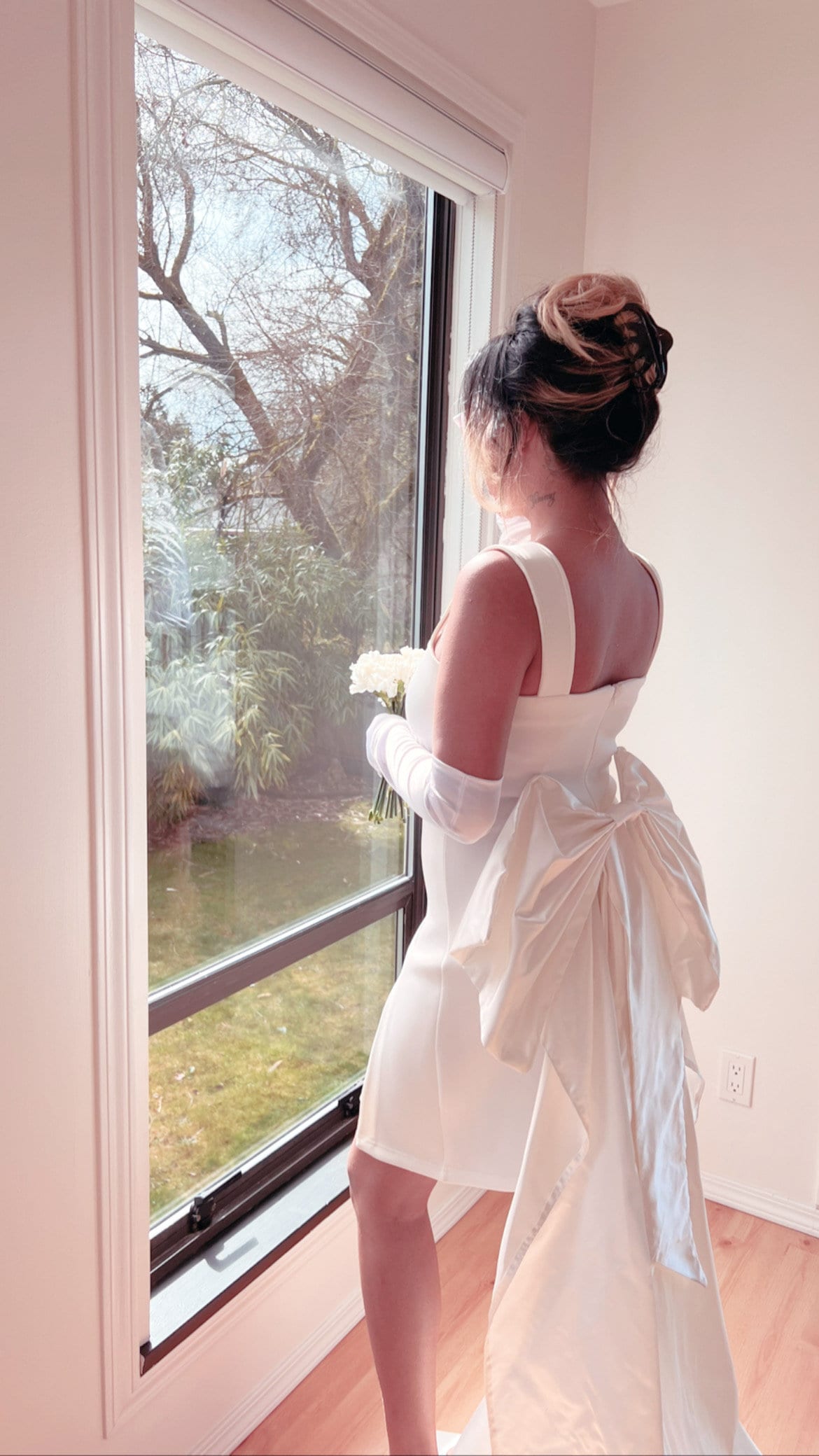 Detachable Satin Wedding Dress Bridal Bow