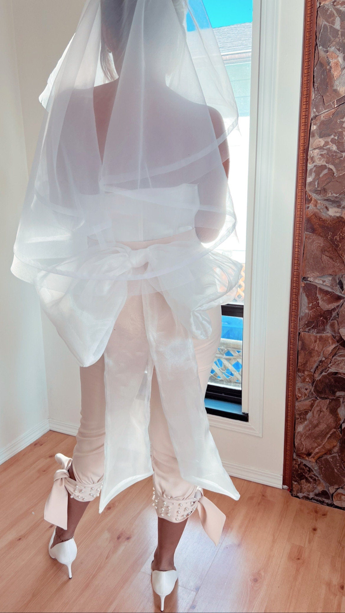 Organza Detachable Bridal Dress Bow